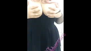 Goth BBW Wed with Natural Boobs - Full videos on XVRED